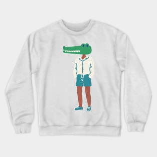 Crocodile human Crewneck Sweatshirt